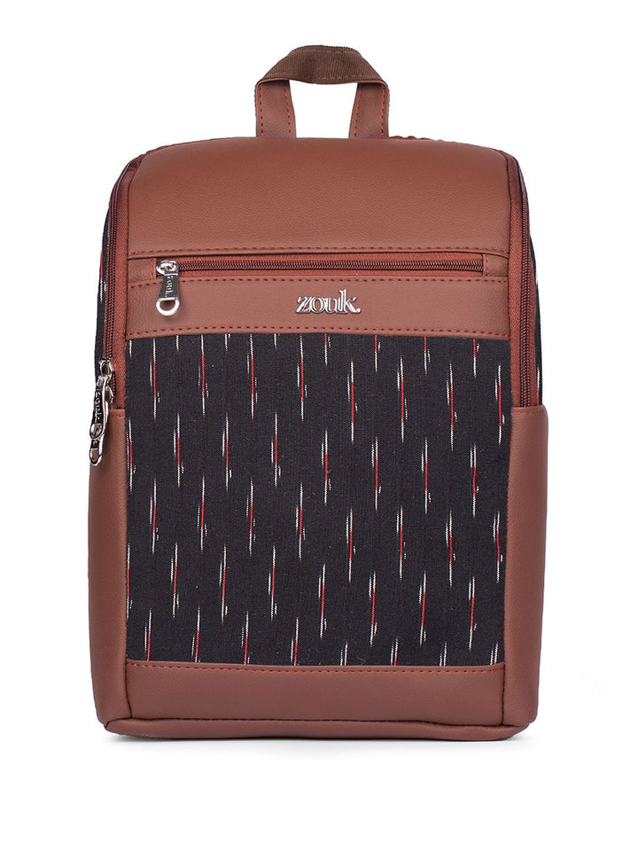ZOUK Unisex Geometric Printed Backpack