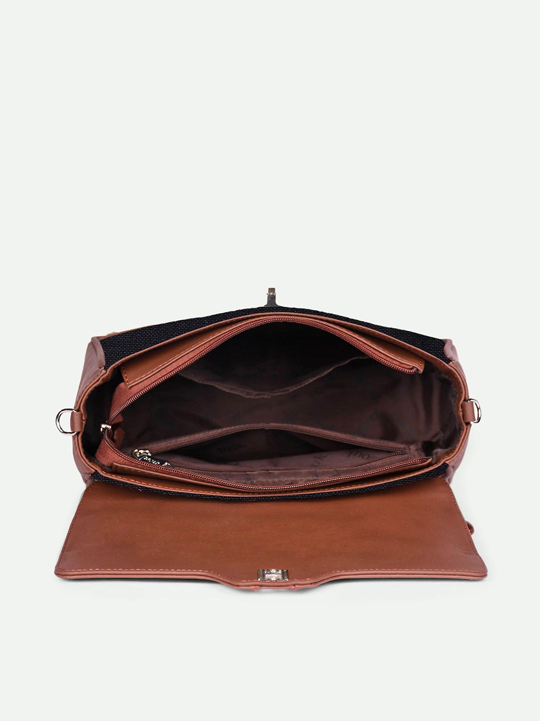 Zouk Peacock Motif Dicetak Satchel Struktur
