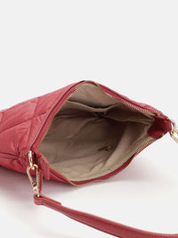 Lino Perros Baguette Shoulder Bag with Quilted Detail