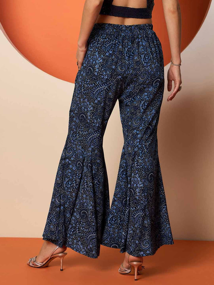 Antheaa Women Printed Smart Trouser