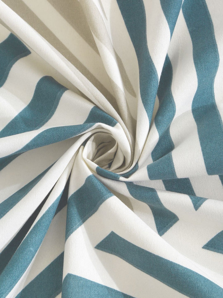 Myntra Elegant Homes Hijau Kapas Abstrak 300 TC Dilengkapi Cadar King Halus dengan 2 Sarung Bantal-250 x 225 cm