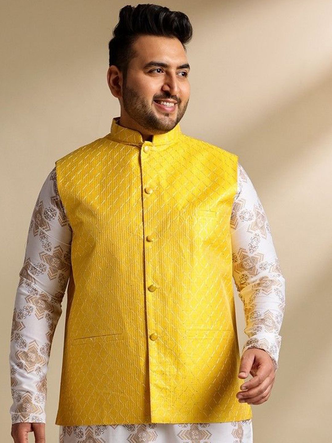 SOJANYA PLUS Embroidered Nehru Jacket