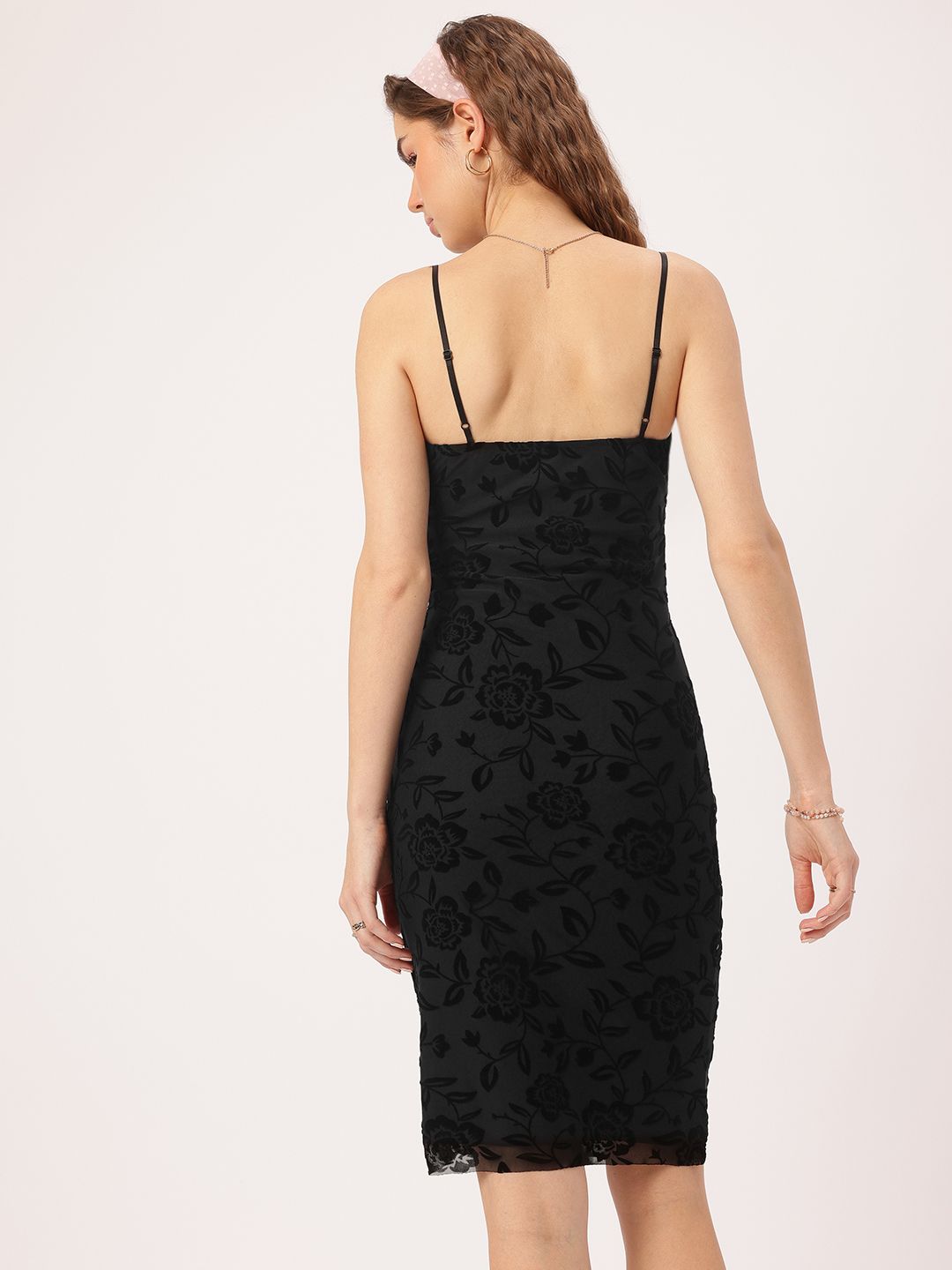 DressBerry Sunset Serenity Shoulder Straps Floral Printed Dress