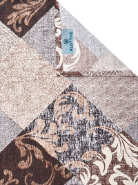 KLOTTHE Coklat Geometri Bercetak 300 TC Cadar King