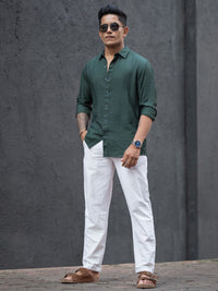 Powerlook Men Faded Opaque Casual Shirt