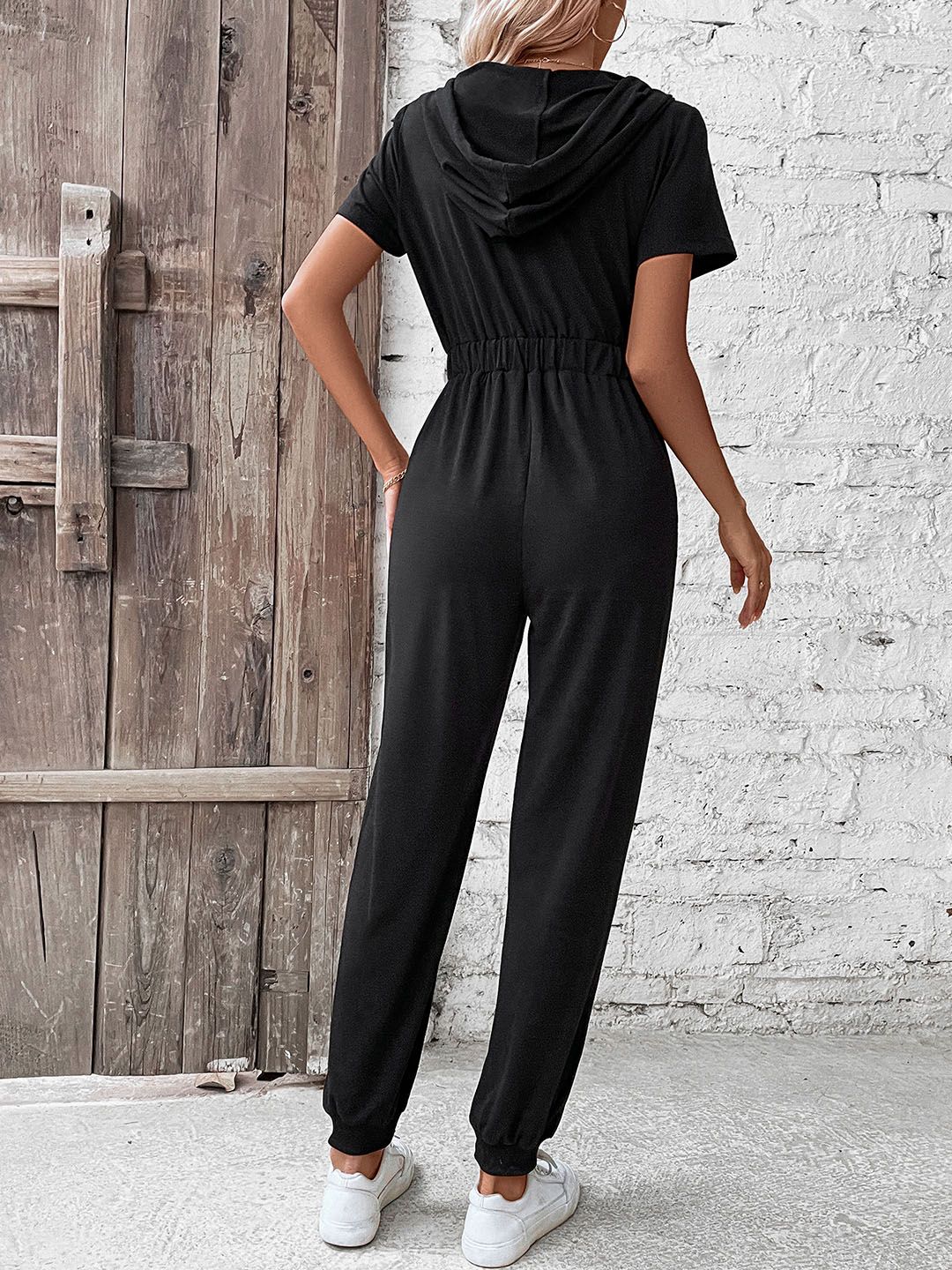 DressBerry Hooded Basic Jumpsuit
