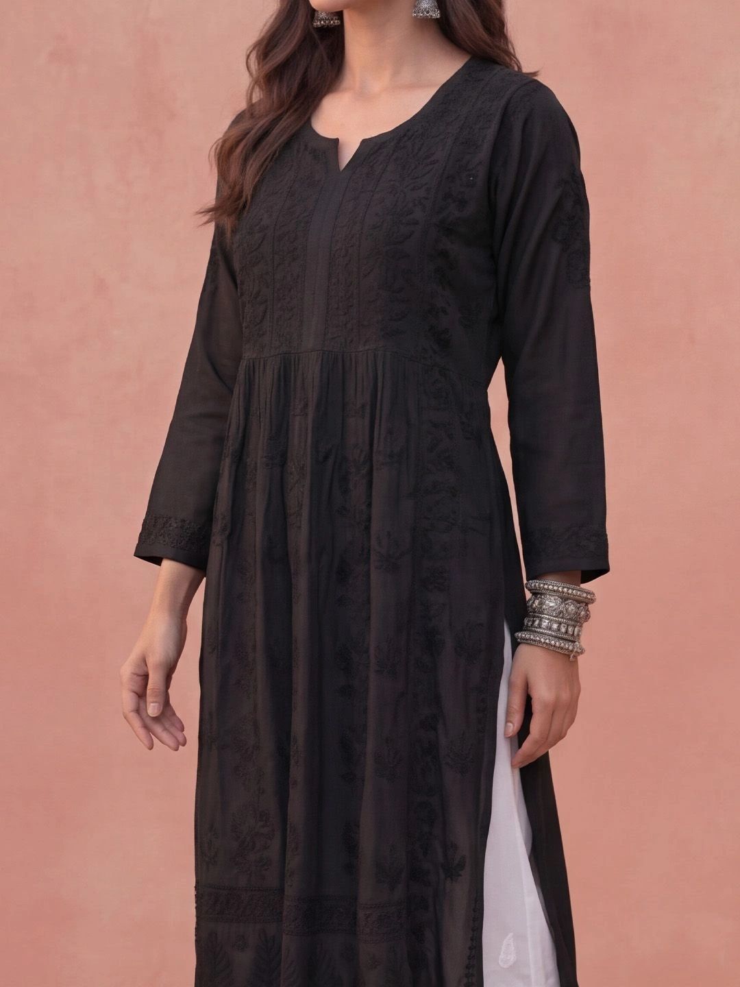 House of Chikankari Women Ethnic Motifs Embroidered Chikankari Kurta