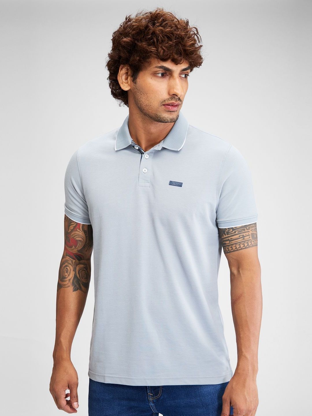 SPYKAR Men Polo Collar Slim Fit T-shirt