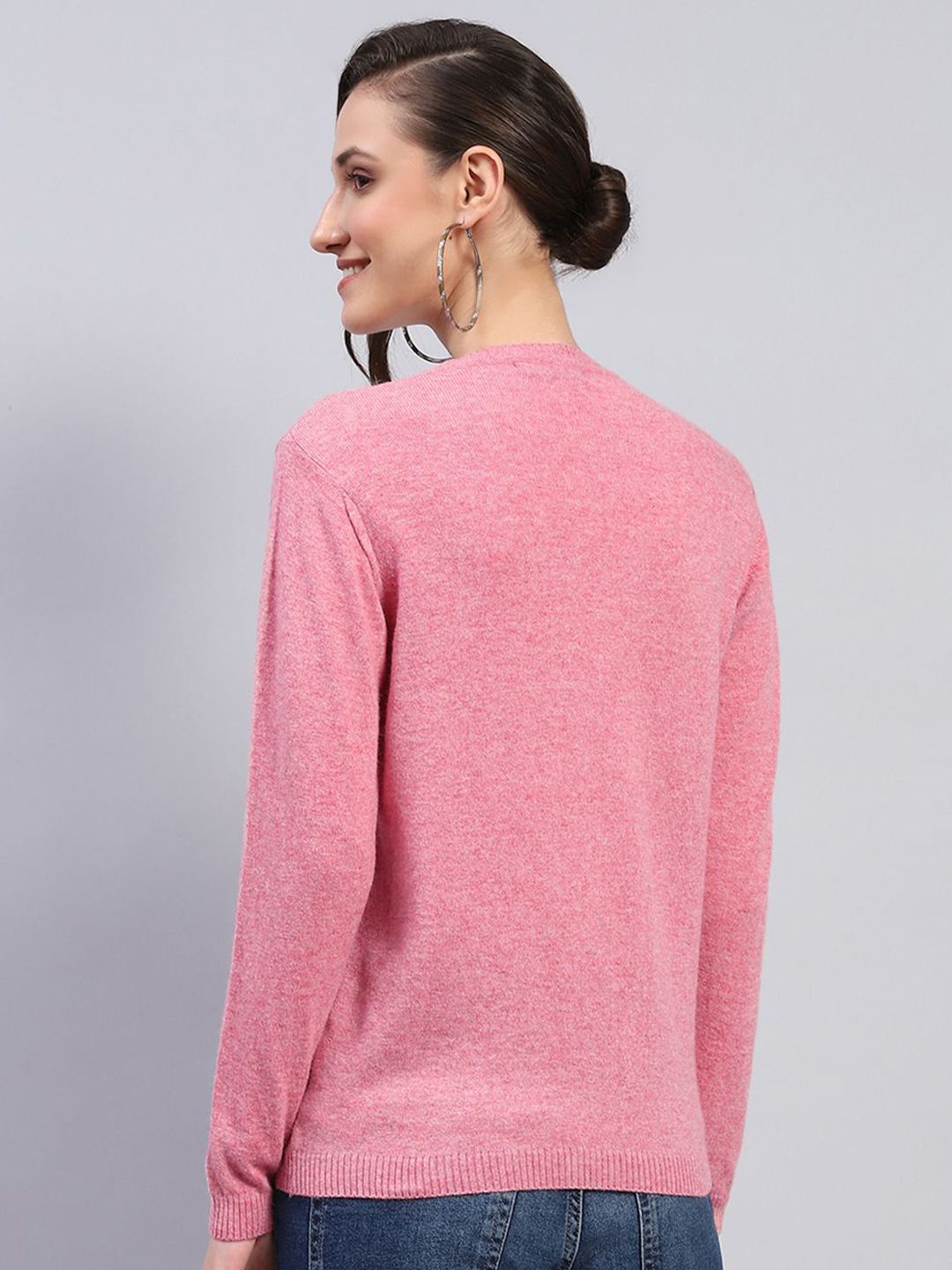 Monte Carlo Women Woollen Long Sleeves Cardigan