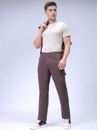 The Indian Garage Co Men Cotton Mid-Rise Cargos Trousers