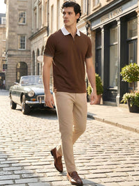 ADRO Men Polo Collar T-shirt