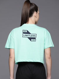 HRX by Hrithik Roshan Printed Drop-Shoulder Sleeves Boxy Lifestyle T-shirt