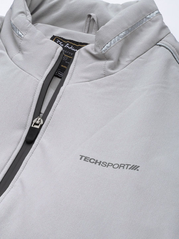 The Indian Garage Co Men Zip-Front Bomber Jacket with Zipper Pockets