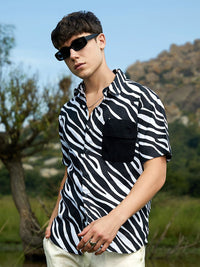 Campus Sutra Men Comfort Opaque Printed Casual Shirt