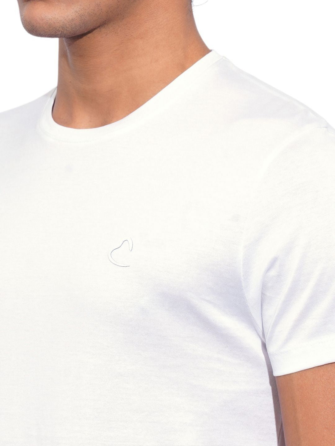 Being Human Men Solid Round Neck Cotton Slim Fit T-shirt