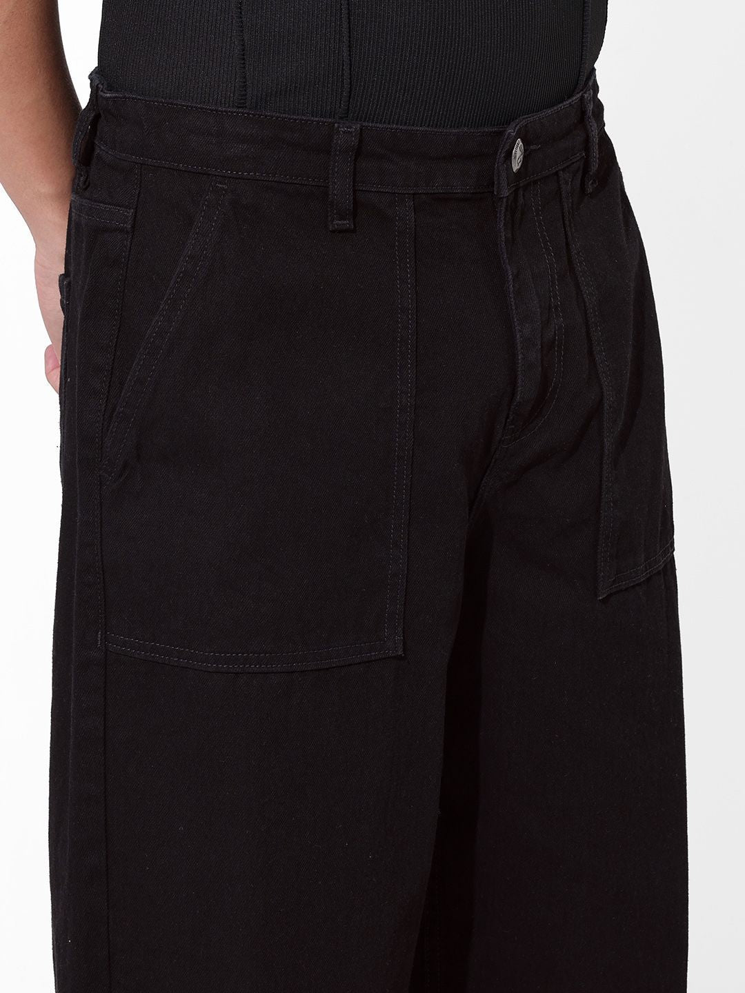 The Indian Garage Co. Men Relaxed Fit Mid-Rise Clean Look No Fade Jeans