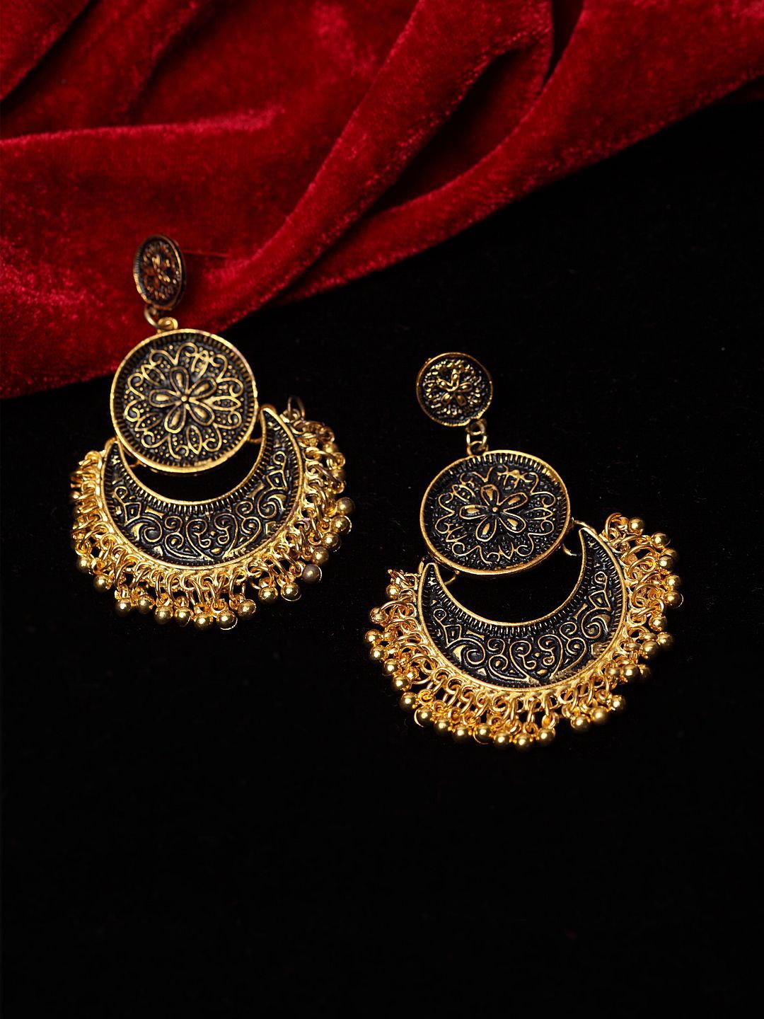 Anouk Gold Plated Contemporary Drop Earrings