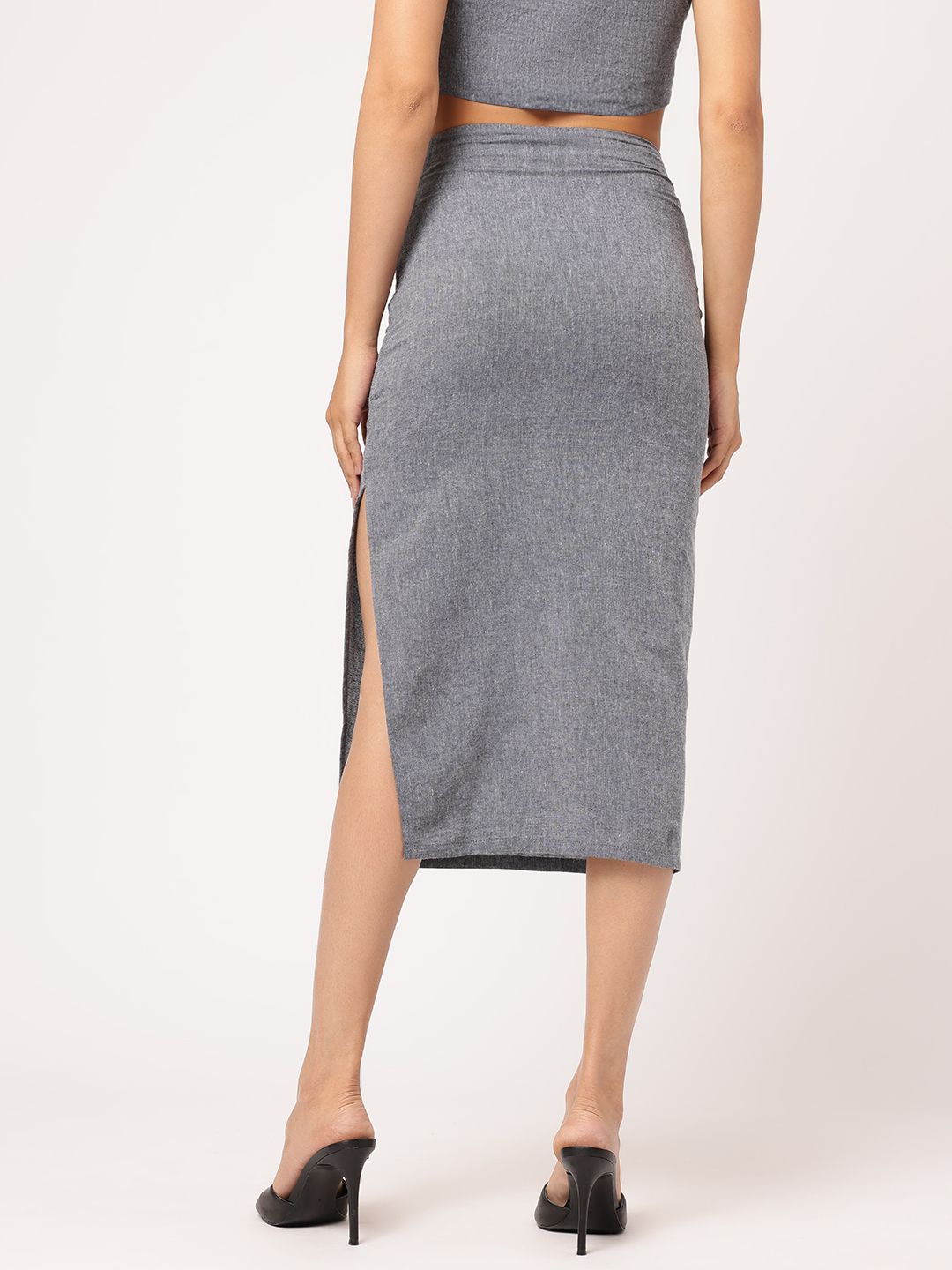 DressBerry Formal Fever High Waist Midi Pencil Skirt