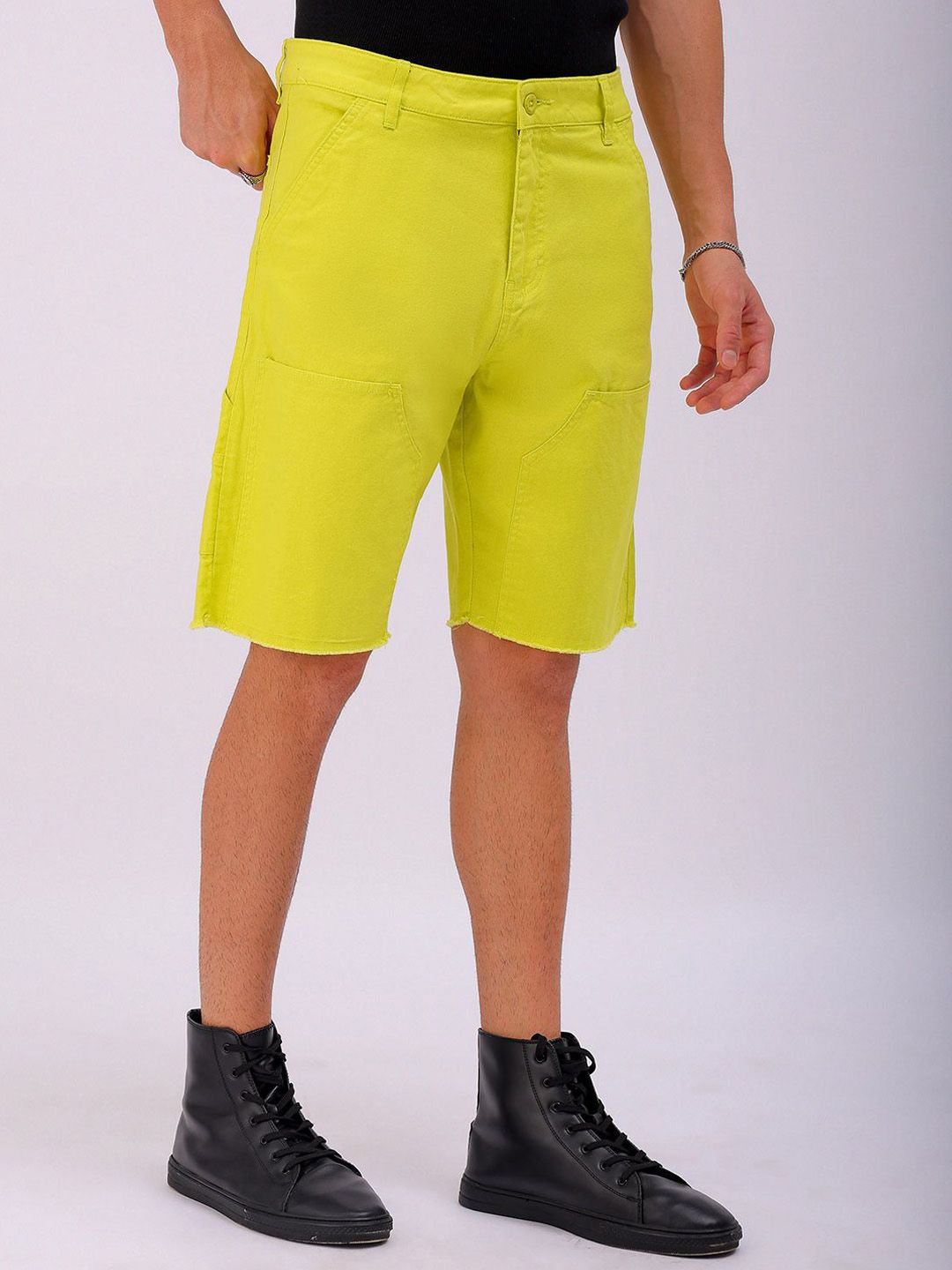 The Indian Garage Co Men Pure Cotton Shorts