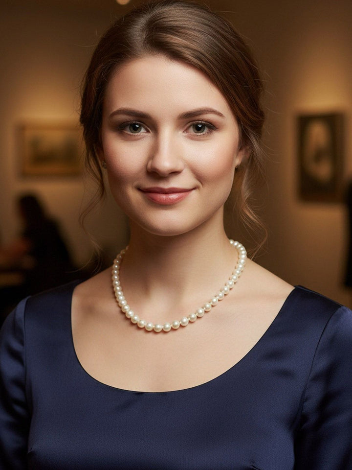 PANASH Pearls Beaded Minimal Necklace