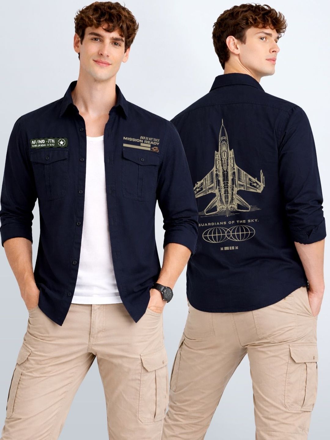 ADRO Men Standard Printed Casual Shirt