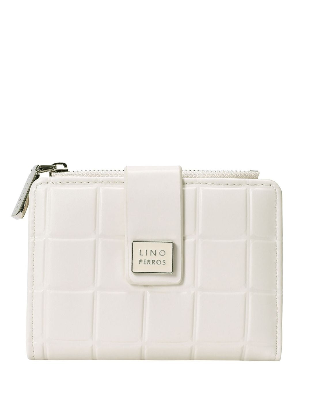 Lino Perros Women Geometric Textured Quilted Two Fold Wallet