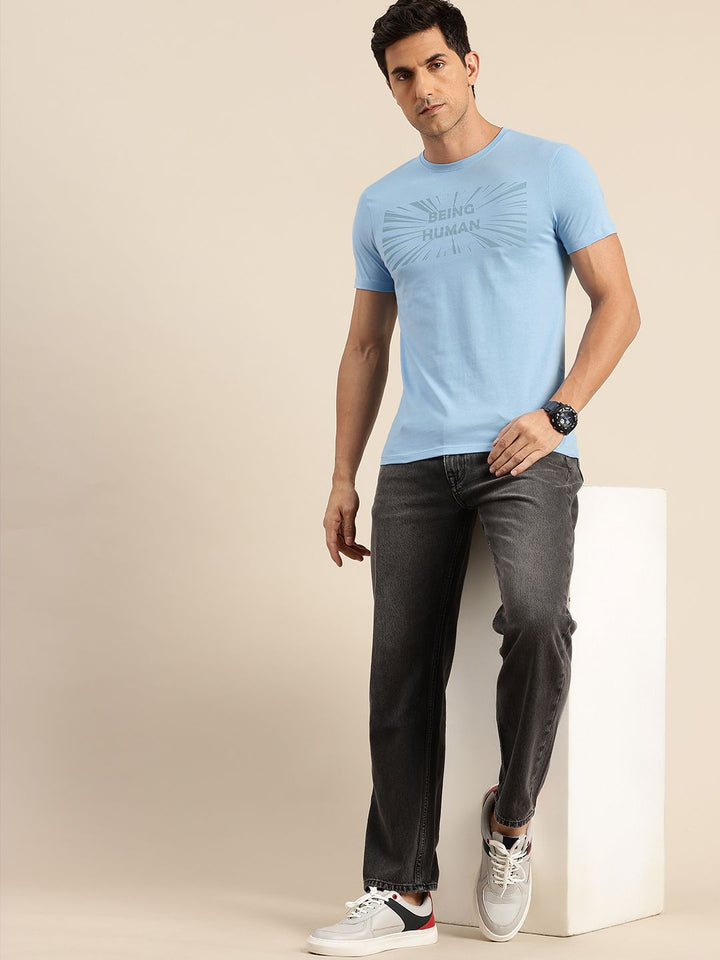 Being Human Typography Printed Pure Cotton T-shirt