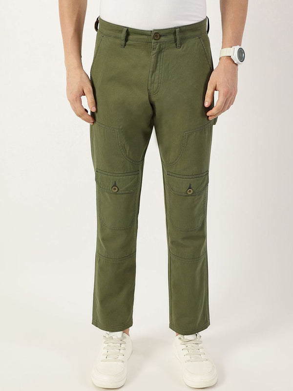 Thomas Scott Men Smart Regular Fit Mid-Rise Cotton Trousers