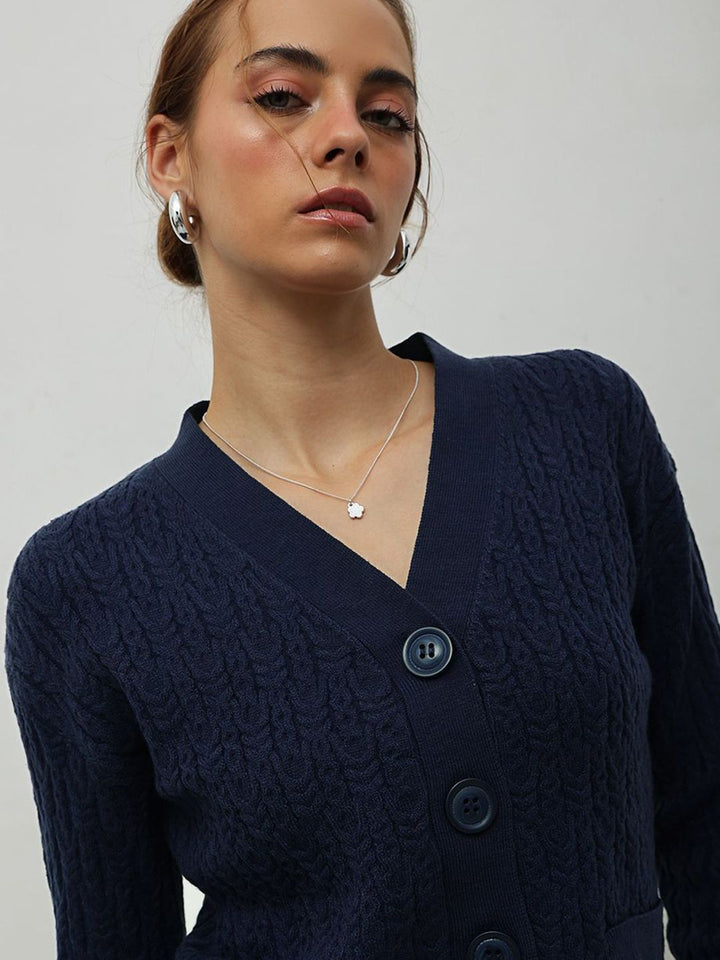 STREET 9 Women Cable Knit Cardigan