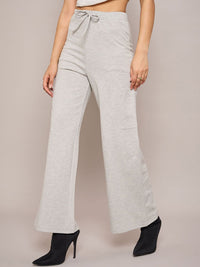 SASSAFRAS BASICS  Women Regular Fit Wide Leg Track Pants