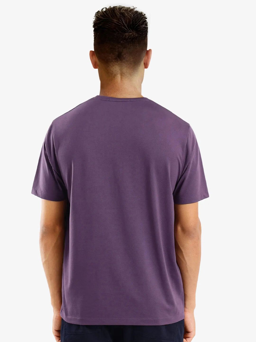 RARE RABBIT Men Typography Printed Round Neck Cotton T-shirt
