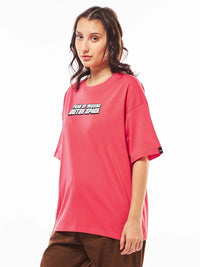 Bewakoof Official Disney Merchandise Lilo & Stitch Printed Pure Cotton Oversized T-Shirt