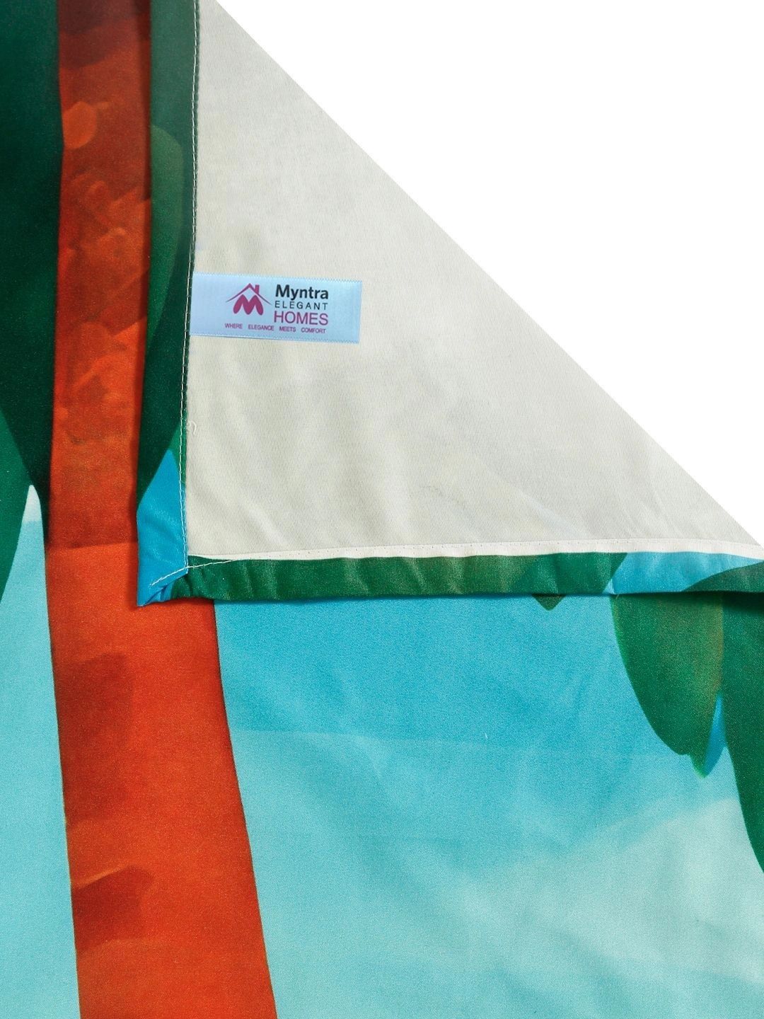 Myntra Elegant Homes Hijau & Biru 400 TC Cadar Katil King dengan 2 Sarung Bantal