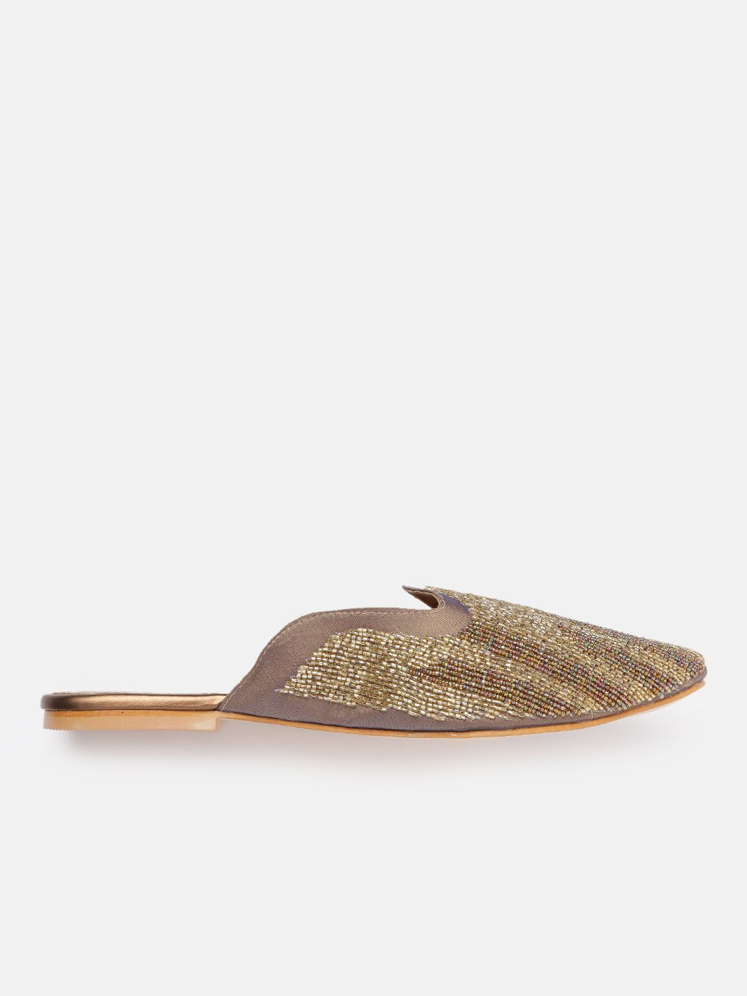 House of Pataudi Embellished Mules
