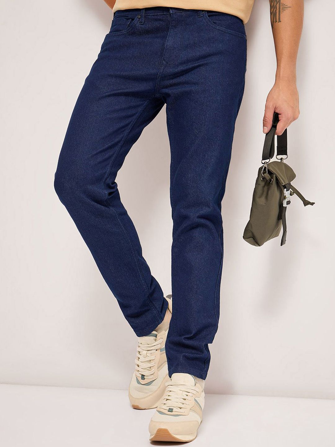 THE BEAR HOUSE Men Slim Fit Clean Look Stretchable Jeans