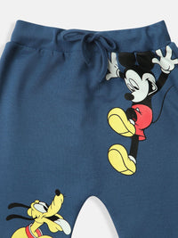 NautiNati Disney Mickey and Friends Baby Boys  Dark Blue Track Pant