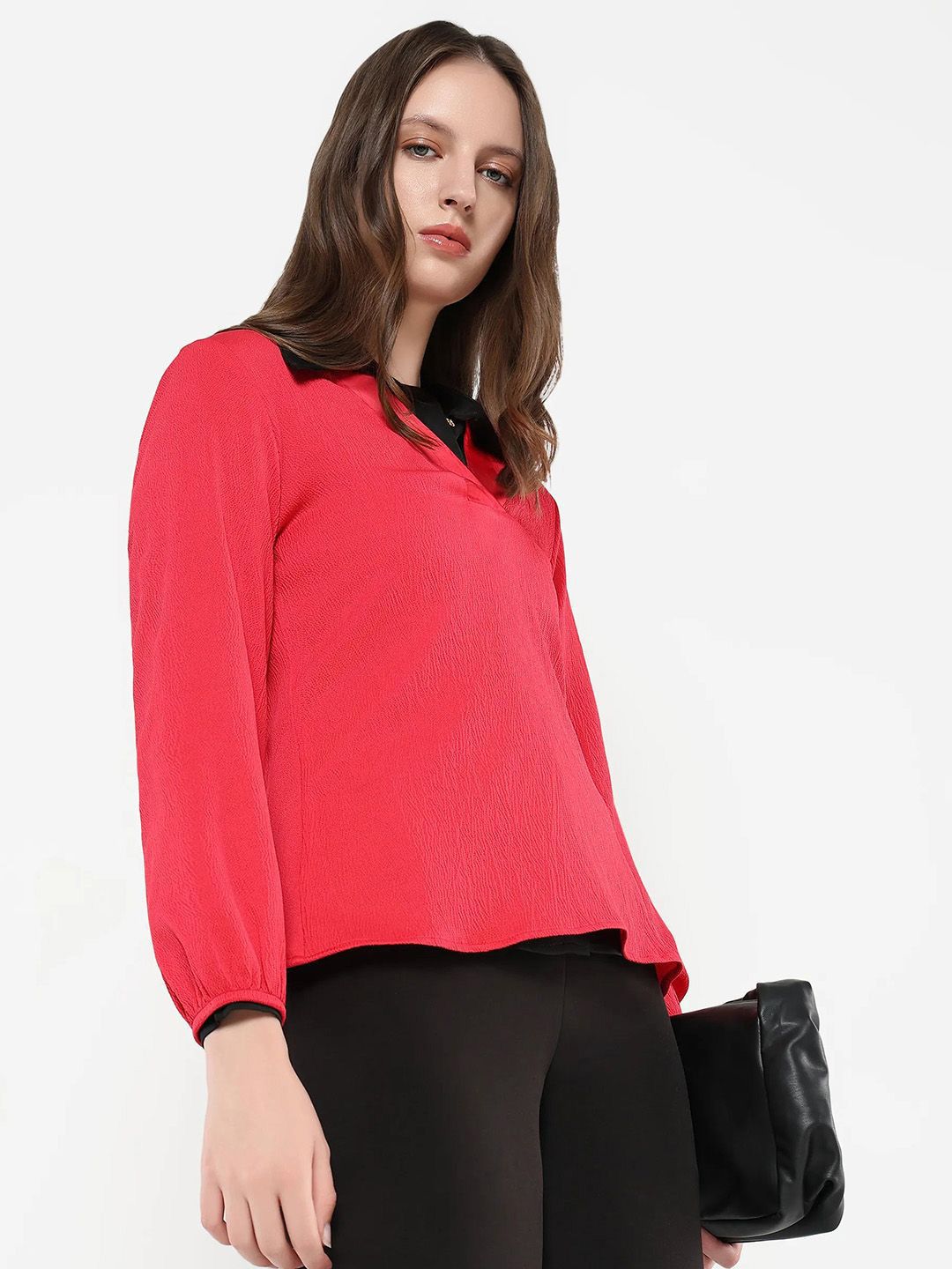 RAREISM Women Solid V-Neck Top