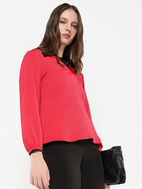 RAREISM Women Solid V-Neck Top