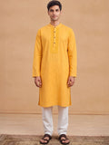 House of Chikankari Men Thread Work Kurta