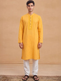 House of Chikankari Men Thread Work Kurta