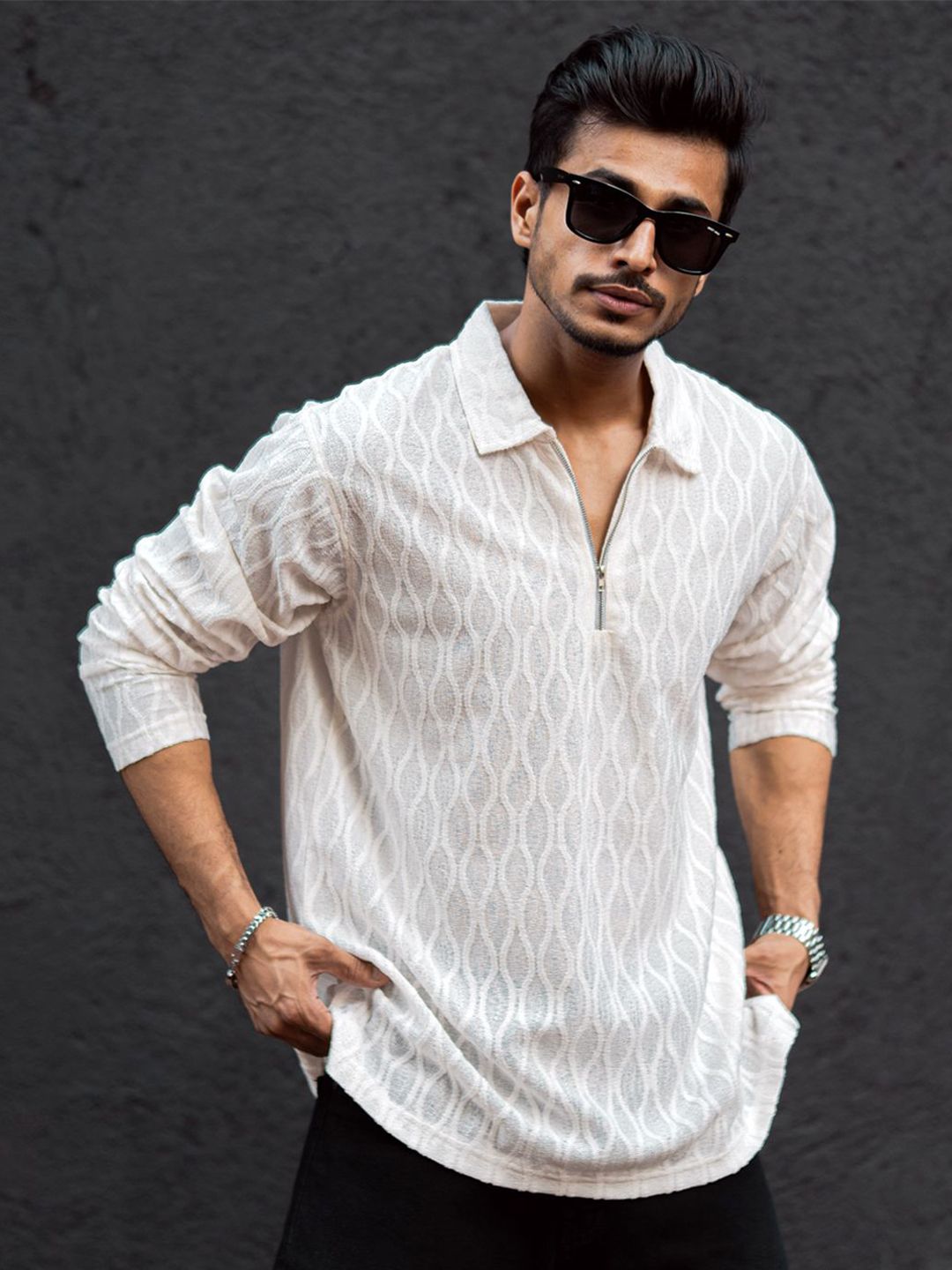 Powerlook Men Semi Sheer Casual T-Shirt