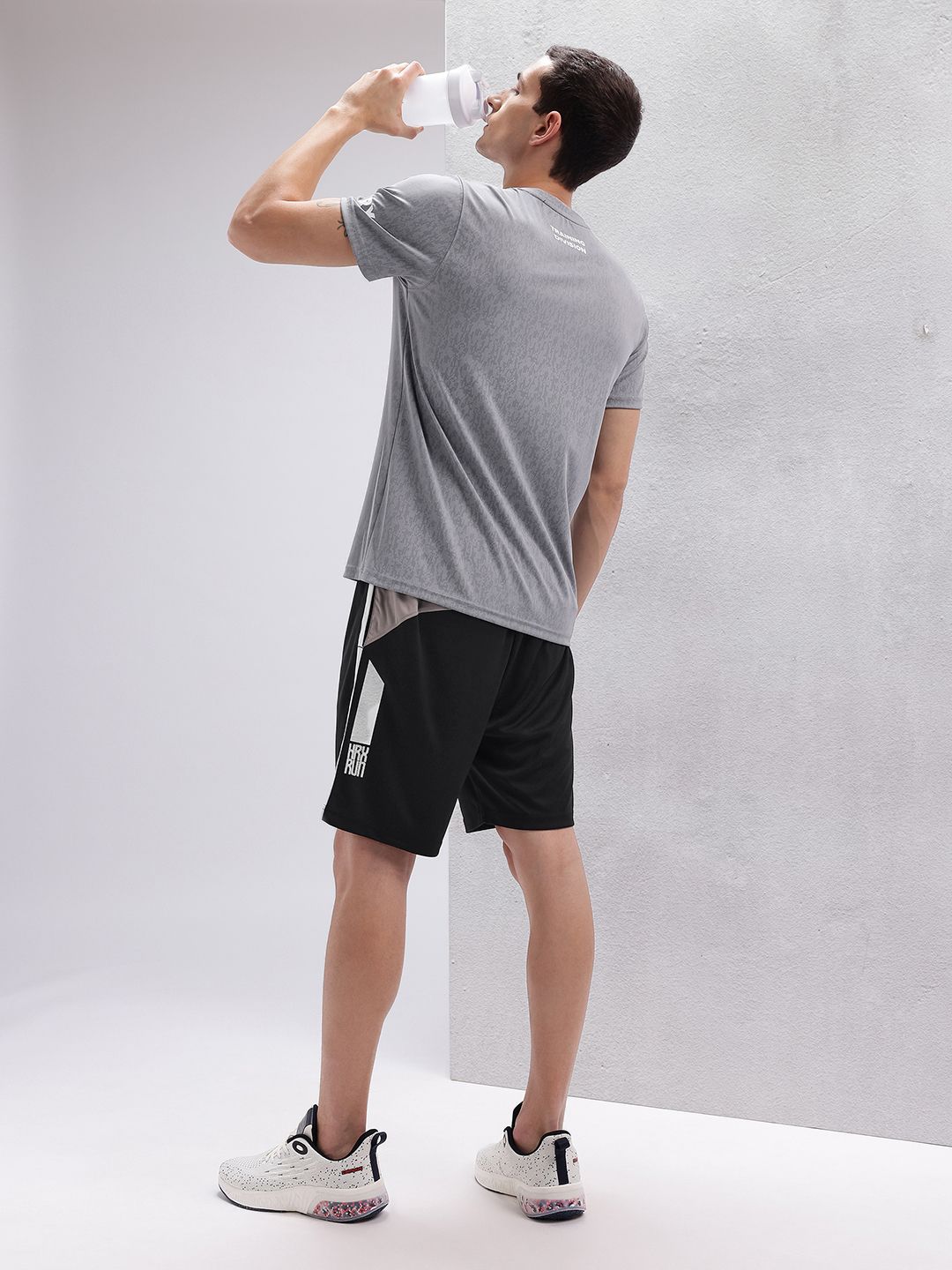 HRX by Hrithik Roshan Men Colourblocked Rapid-Dry Running Sports Shorts