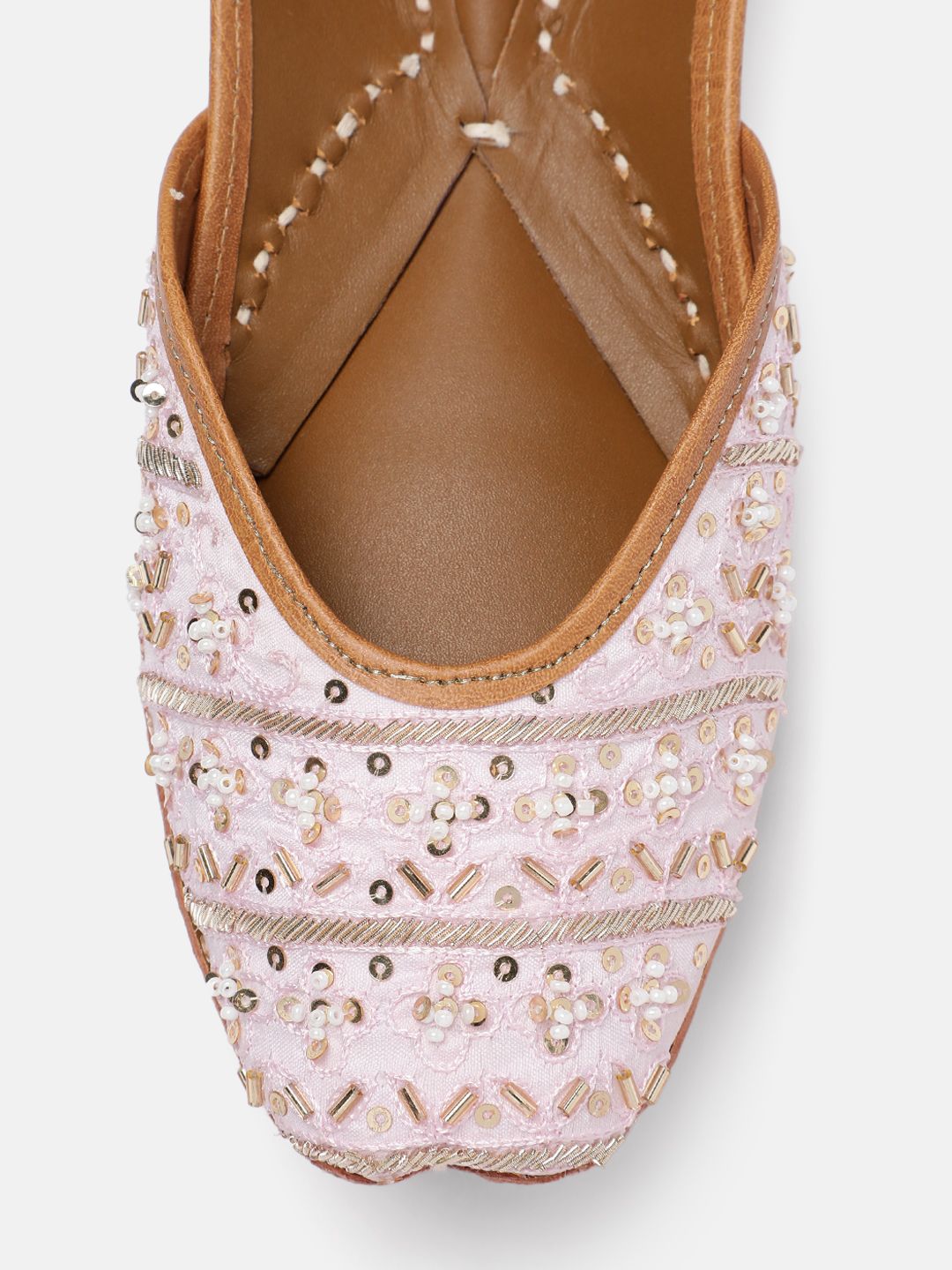 House of Pataudi Women Ethnic Embellished Mojaris