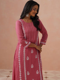 House of Chikankari Women Ethnic Motifs Embroidered Thread Work Kurta