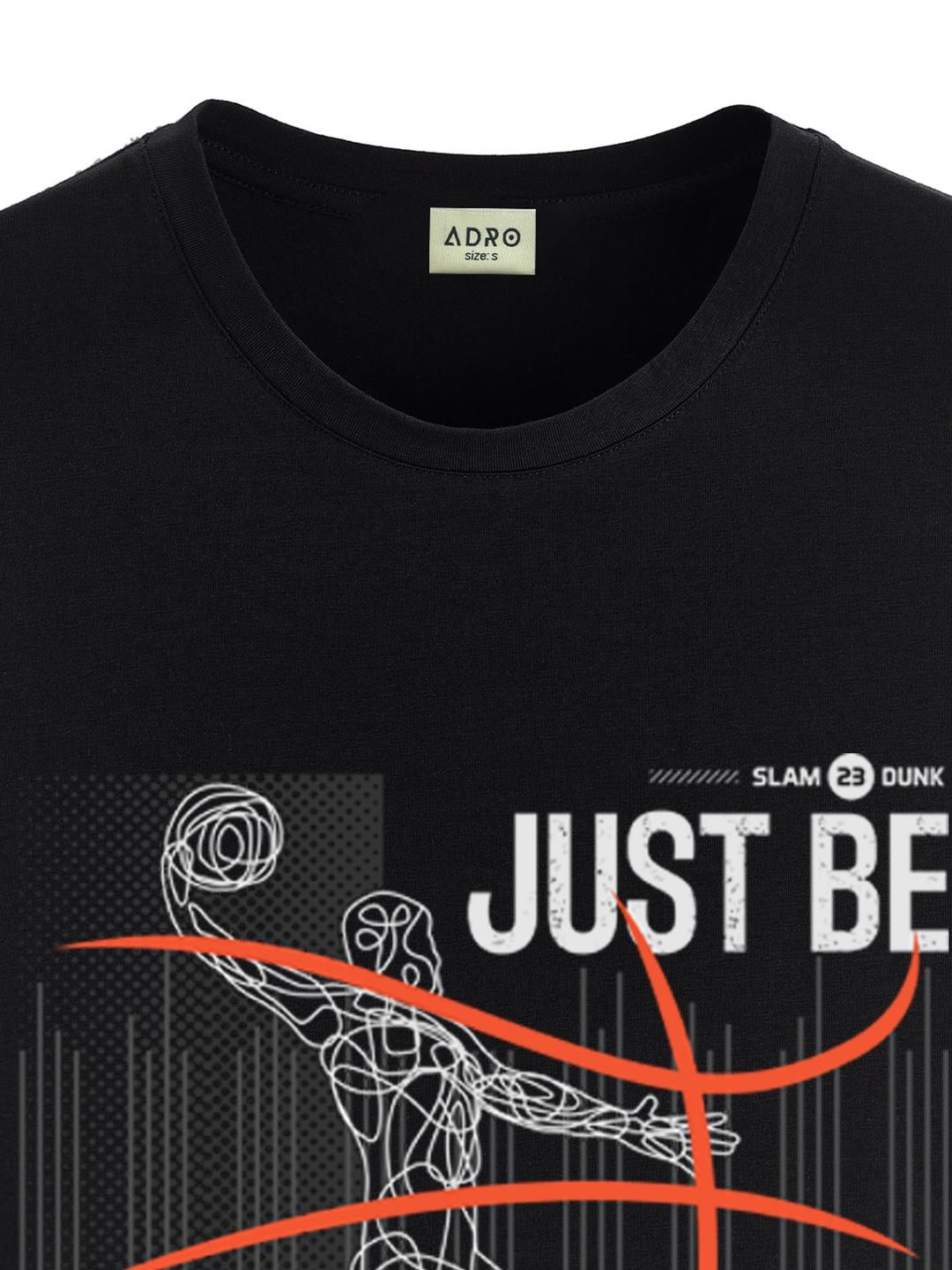 ADRO Men Black Tshirts