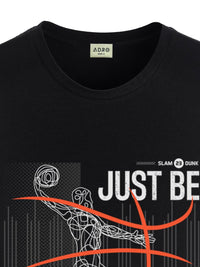 ADRO Men Black Tshirts