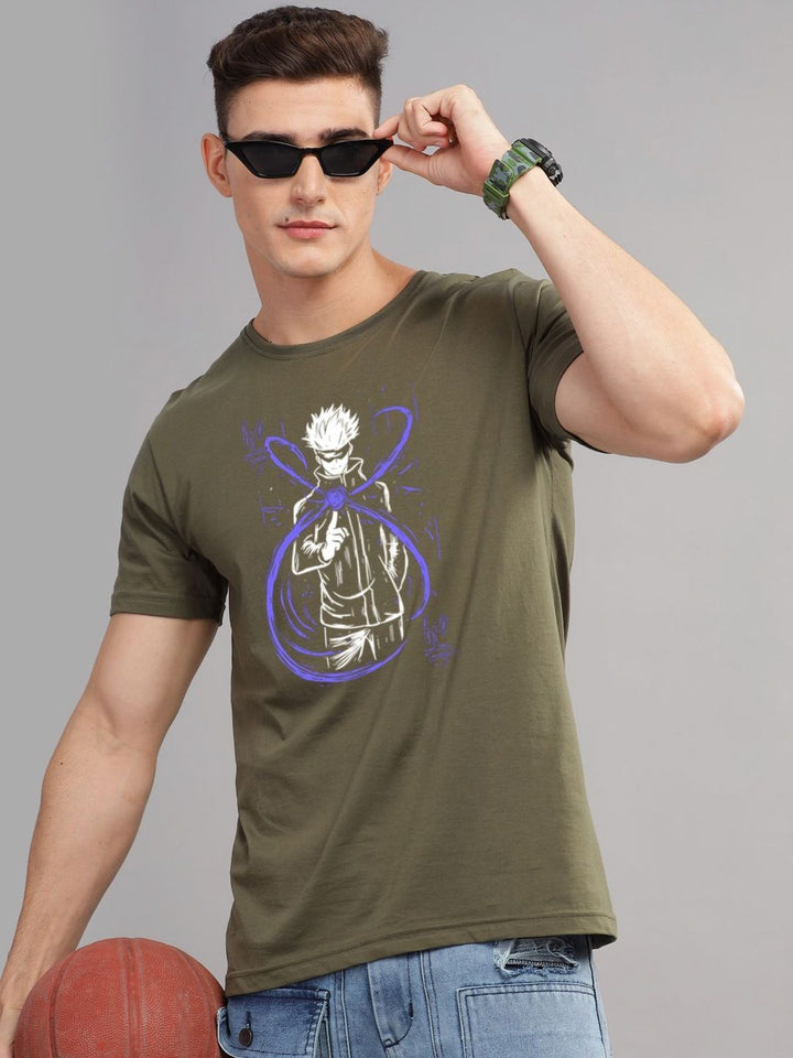 ADRO Men Graphic Printed Graphic Print Others Round Neck Cotton Tshirt