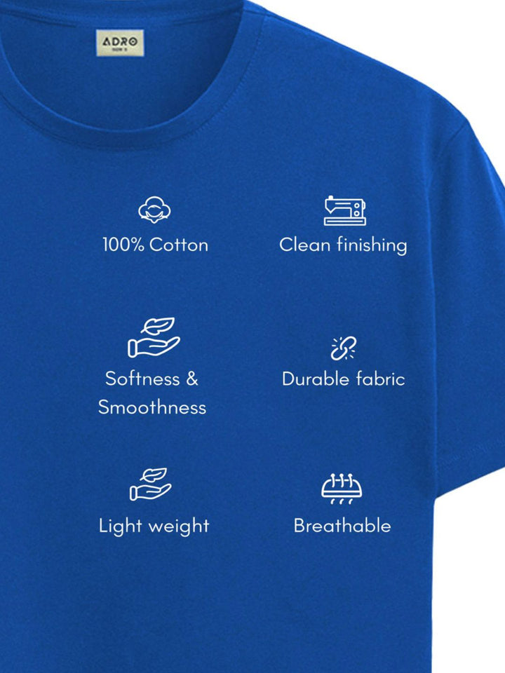 ADRO Men Typography Printed T-shirt