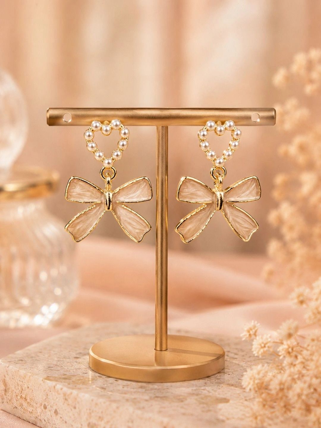 VOGUE PANASH Heart Shaped Drop Earrings