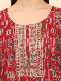 Mamicha Women Floral Printed Regular Pure Cotton Kurta with Palazzos & With Dupatta